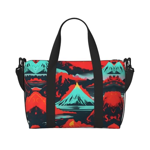 Sporttasche für Damen, Wochenend-Übernachtungstasche, persönliche Gegenstände, Schultertasche für Damen und Herren, Schwarz, Einheitsgröße von YaWea