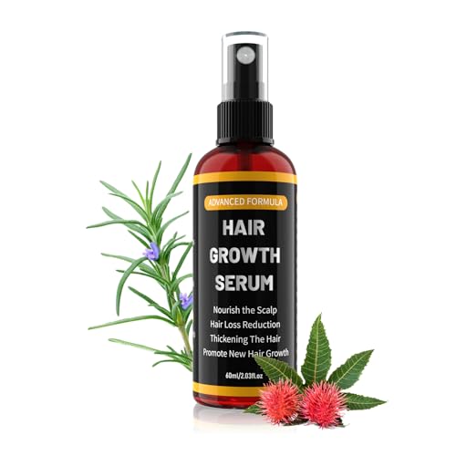 Männer und Frauen Gegen Haarausfall Spray, Mit Hair Growth Rosmarinöl für Dünnes Haare ，Bartwuchsmittel Männer60ml-04 von YaaHei