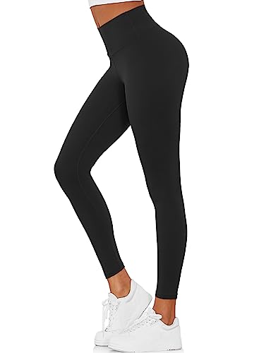 Yaavii Sport Leggings Damen High Waist Push Up Sporthose Laufhose Für Fitness Outdoor Alltag Schwarz L von Yaavii