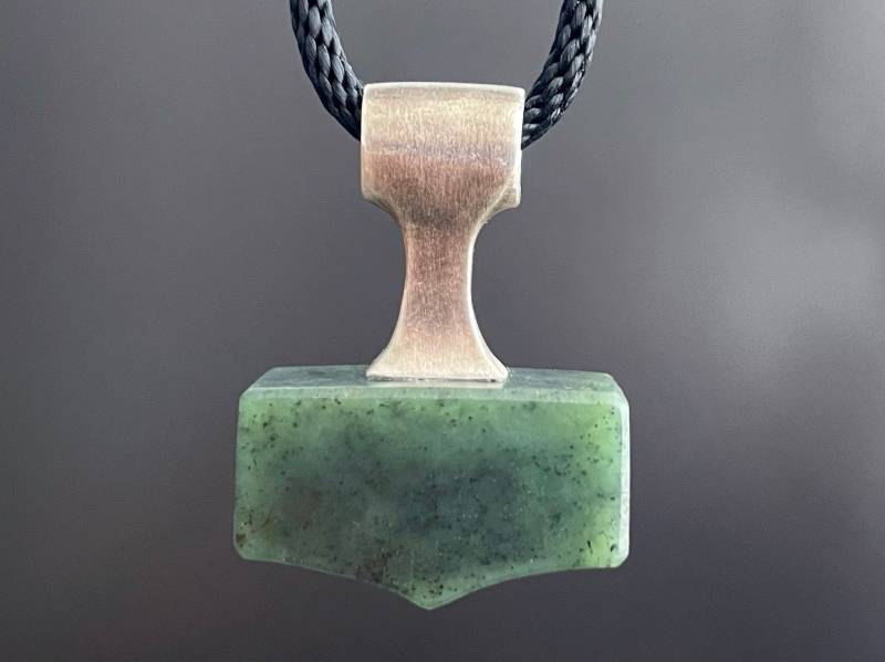 Mjölnir Anhänger Wikinger Hammer Amulett, Asatru Halskette von Yachur