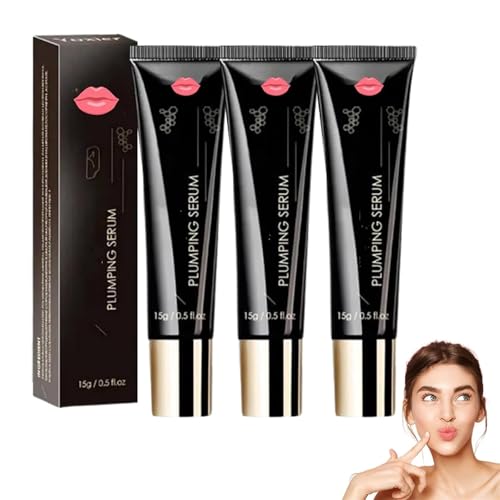 Plumping Serum Oil, Lip Boosting Serum, Lip Oil Plumper, Hydrating & Nourishing Lip Gloss Set for Dry Lips, Increase Lips Elasticity, Reduce Fine (3pcs) von Yacriso
