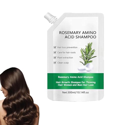 Rosmarin Aminosäure Shampoo, Haarwachstumshampoo, Verdickung und Stärkung des Shampoo mit hydrolysierten Keratin, für dünne Haare Frauen und Männer Haarausfall und fettige Kopfhaut (1pc) von Yacriso