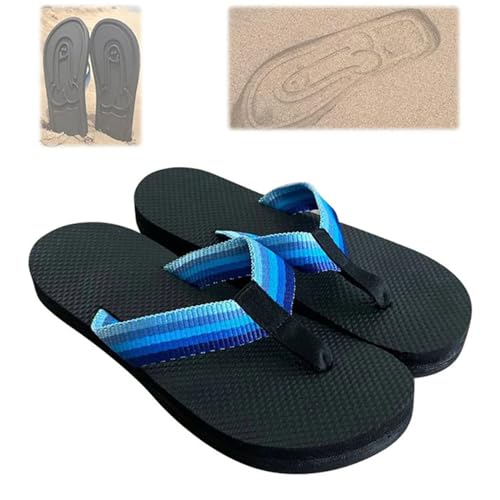 Versteckte Penis-Flops, Dick Flops-Spread Hap Penis, Spoof-Strand-Flip-Flops, Parodie kreative Penis-Hausschuhe, Schnell trocknende Flip-Flop-Slides, Flip-Flops mit weichem EVA-Fußbett (BLACK,42) von Yacriso