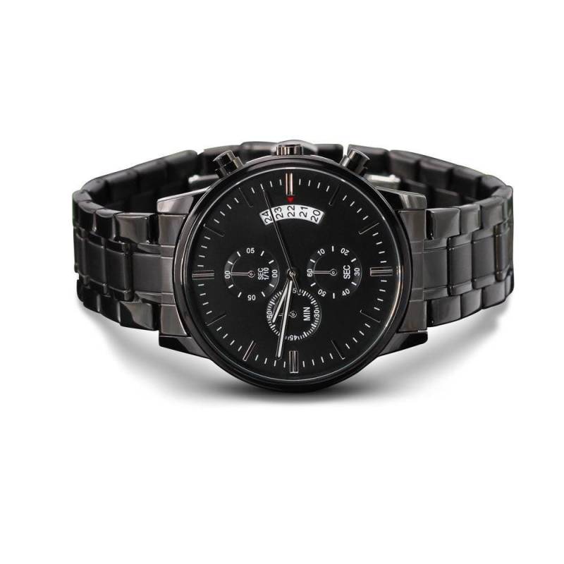 Personalisierte Chronograph-Armbanduhr - Graviertes Geschenk Für Männer Zum Jahrestag, Vatertag, Weihnachten von YadaCreation