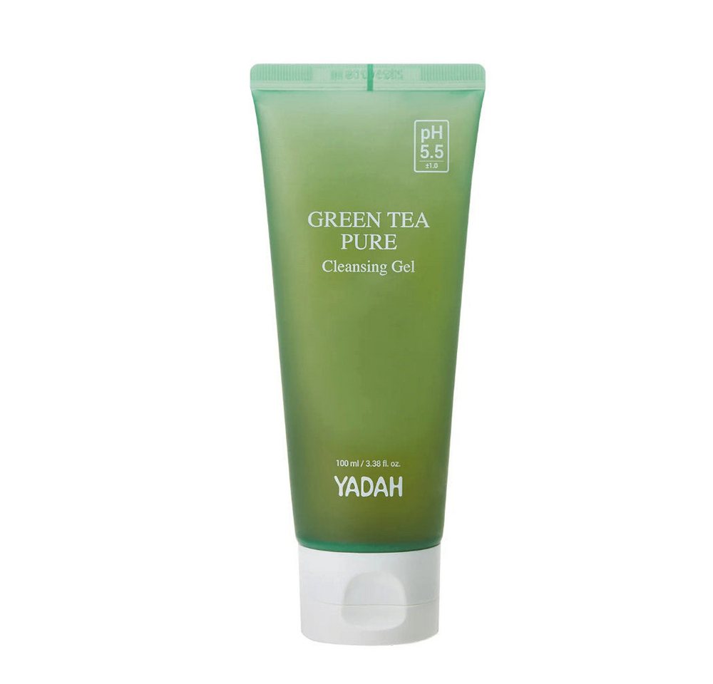 Yadah Gesichts-Reinigungsmaske Yadah, Green Tea Pure Cleansing Gel - 100 ml, Sanftes Reinigungsgel mit pH 5,5 und Grüntee-Extrakt von Yadah