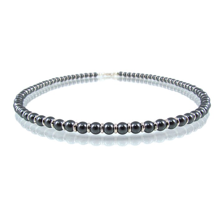 Perlenkette Chocker, Graue Süsswasserperlenkette, Barockperlenkette von YaelBelDesigns