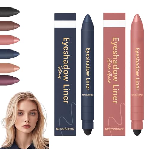 2 in 1 Eyeliner Eyeshadow, 2025 New Waterproof and Smudge-proof Eyeliner Eyeshadow Gel Pen, Highly Pigmented and Smooth, Lightweight and Portable Pocket Size (A) von Yaepoip