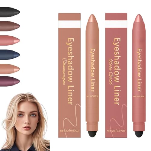 2 in 1 Eyeliner Eyeshadow, 2025 New Waterproof and Smudge-proof Eyeliner Eyeshadow Gel Pen, Highly Pigmented and Smooth, Lightweight and Portable Pocket Size (C) von Yaepoip