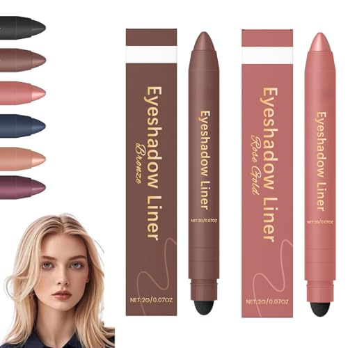2 in 1 Eyeliner Eyeshadow, 2025 New Waterproof and Smudge-proof Eyeliner Eyeshadow Gel Pen, Highly Pigmented and Smooth, Lightweight and Portable Pocket Size (D) von Yaepoip