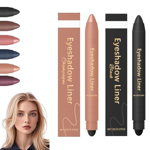 2 in 1 Eyeliner Eyeshadow, 2025 New Waterproof and Smudge-proof Eyeliner Eyeshadow Gel Pen, Highly Pigmented and Smooth, Lightweight and Portable Pocket Size (F) von Yaepoip