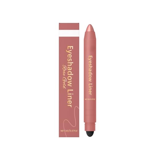 2 in 1 Eyeliner Eyeshadow, 2025 New Waterproof and Smudge-proof Eyeliner Eyeshadow Gel Pen, Highly Pigmented and Smooth, Lightweight and Portable Pocket Size (Rose Gold) von Yaepoip