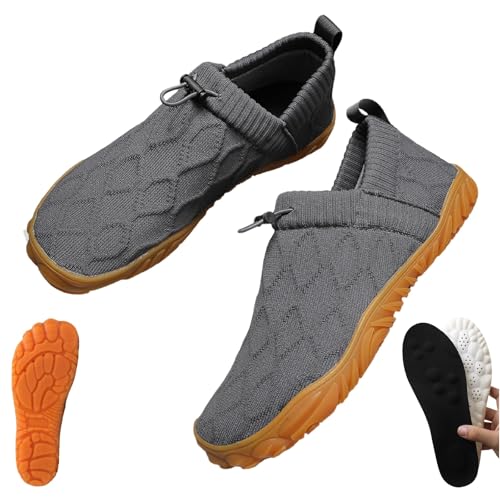 Velostep-Reduziert Ständiges Kribbeln Brennen Oder Taubheit, Orthopädische Velostep Schuh, Breite Zehenpartie und Anti Rutsch Sohle, Slip-On, für Fußschmerzen & Empfindliche Füße(Dunkelgrau,45) von Yagerod