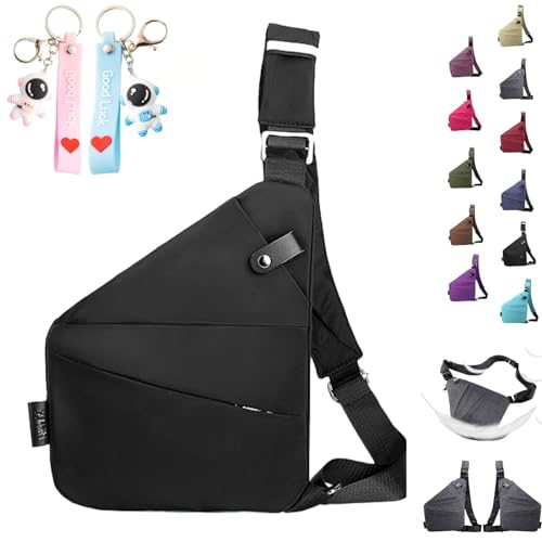 Wander Plus Anti-Diebstahl-Reisetasche, Wander Plus Anti-Diebstahl-Reisetasche, Wander Plus Anti-Diebstahl-Reisetasche für Damen und Herren (schwarz,Verknüpfungen) von Yagerod