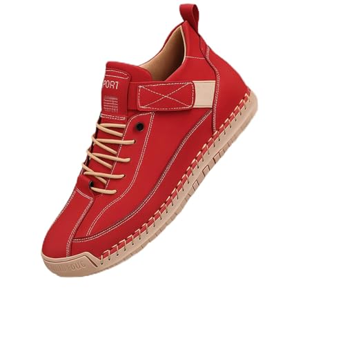 Yagerod Elira – Sneakers, Elira | Bequeme, Stützende Sneakers, Ergonomischer Orthopädische Schuhe mit Verstellbarem Gummiband, Hineinschlüpfen, zum Wandern Camping Autofahren(Burgunderrot,48) von Yagerod