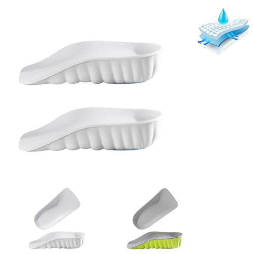 Yagerod Orthopedic Highpads 2.0, High Arch Support Insoles, Orthopedic High Pads For Men, Orthopedic Insoles, Arch Support Insoles Orthopedic High Heel Pads For Men Women (2.5 cm,white) von Yagerod