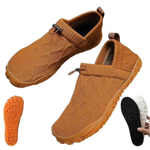 Yagerod Velostep-Reduziert Ständiges Kribbeln Brennen Oder Taubheit, Orthopädische Velostep Schuh, Breite Zehenpartie und Anti Rutsch Sohle, Slip-On, für Fußschmerzen & Empfindliche Füße(Camel,39) von Yagerod