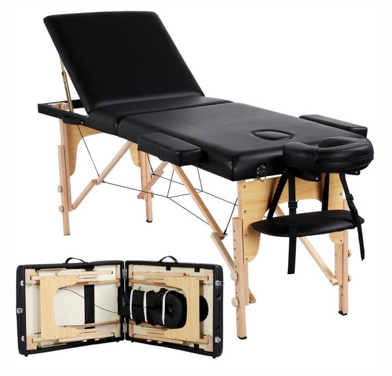 Yaheetech Massageliege, 3 Zonen Mobile Massagebett Faltbar Yaheetech Massageliege, 3 Zonen Mobile Massagebett Faltbar von Yaheetech
