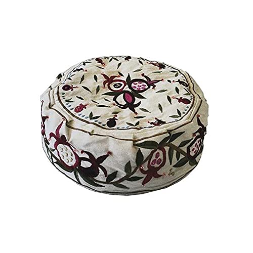 Yair Emanuel Hat - Embroidered - Pomegranates White Yair Emanuel Hat - Embroidered - Pomegranates White von Yair Emanuel
