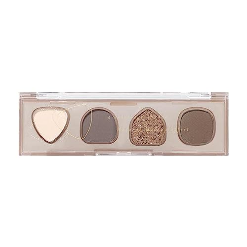 Make-up-Palette - 4 Farben Matte Palette Lidschatten,Multifunktionales Make-up mit hoher Helligkeit, wasserfester Lidschatten für Teenager, Frauen, Mädchen, Männer, Jungen Yajexun von Yajexun