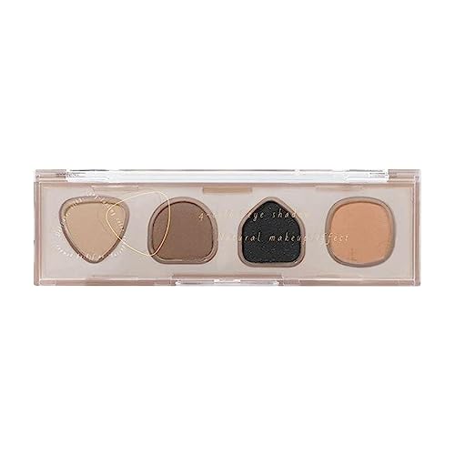 Matte Lidschatten-Palette - 4 Farben matte Make-up-Palette Lidschatten | Langlebiges, wasserdichtes, multifunktionales Make-up mit hoher Helligkeit für Teenager, Frauen, Jungen und Männer Yajexun von Yajexun