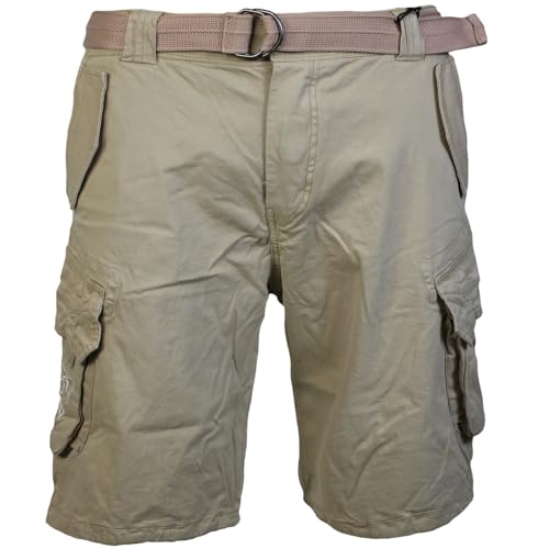 Yakuza Premium Cargo-Shorts 3454 beige Hose mit Gürtel M von Yakuza Premium