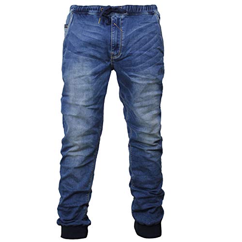 Yakuza Premium Herren Jogger Jeans YPJE 007 Blue Washed von Yakuza Premium
