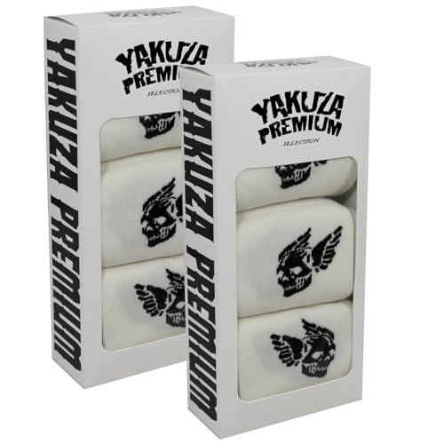 Yakuza Premium Herren Socken 6er Set Weiß 3882 von Yakuza Premium