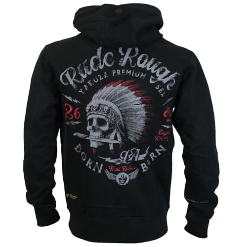 Yakuza Premium Herren Sweatjacke 3825 A schwarz Zipper von Yakuza Premium