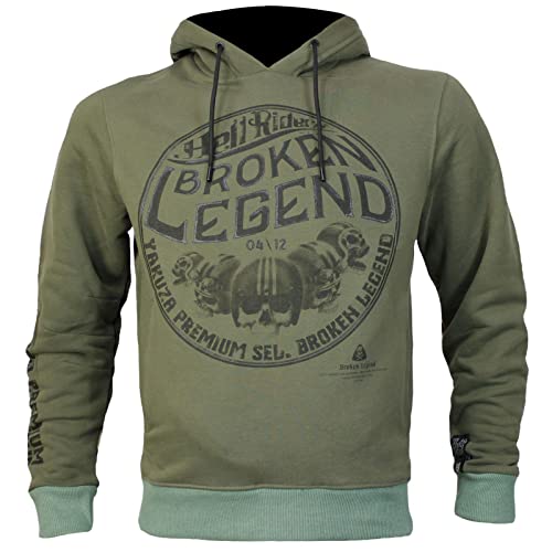 Yakuza Premium Herren Sweatshirt 3422 Olive Hoodie XL von Yakuza Premium