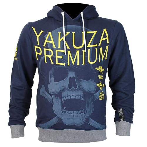 Yakuza Premium Herren Sweatshirt 3526 Navy dunkelblau Hoodie L von Yakuza Premium