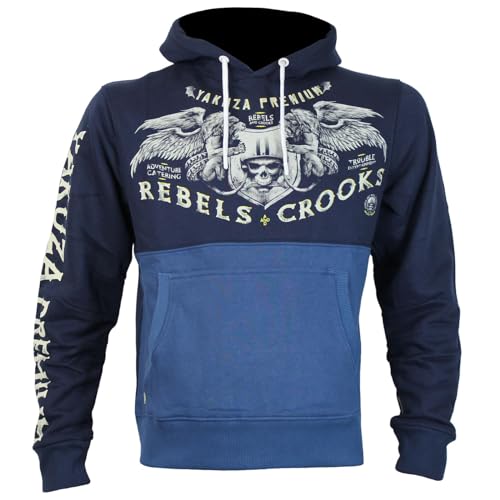 Yakuza Premium Herren Sweatshirt 3623 Navy Hoodie L von Yakuza Premium