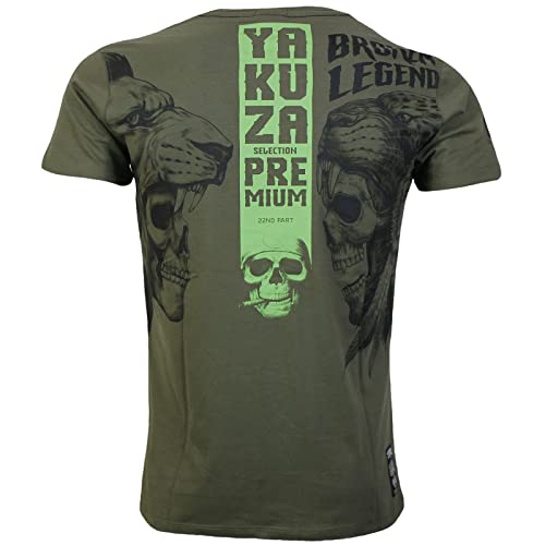 Yakuza Premium Herren T-Shirt 3416 Olive grün L von Yakuza Premium