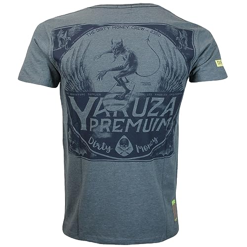 Yakuza Premium Herren T-Shirt 3512 blaugrau XXL von Yakuza Premium