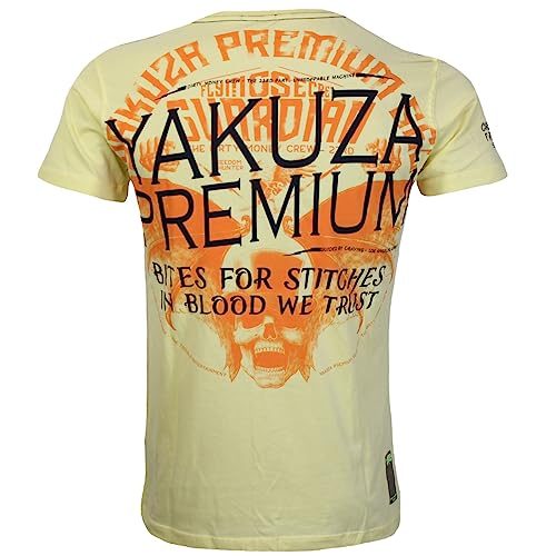 Yakuza Premium Herren T-Shirt 3513 hellgelb XL von Yakuza Premium