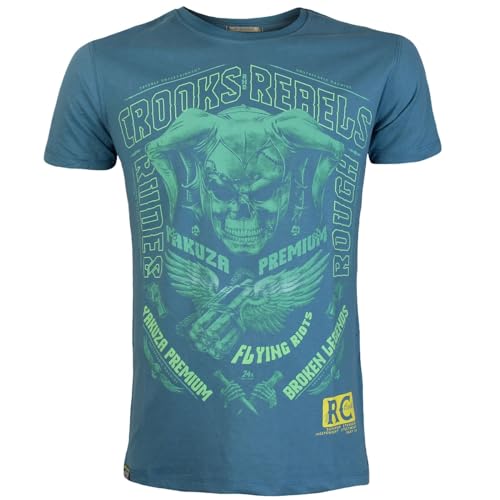 Yakuza Premium Herren T-Shirt 3616 blau L von Yakuza Premium