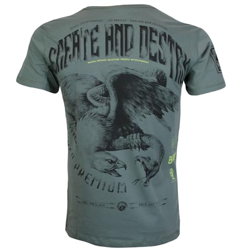 Yakuza Premium Herren T-Shirt 3905 olivgrau von Yakuza Premium