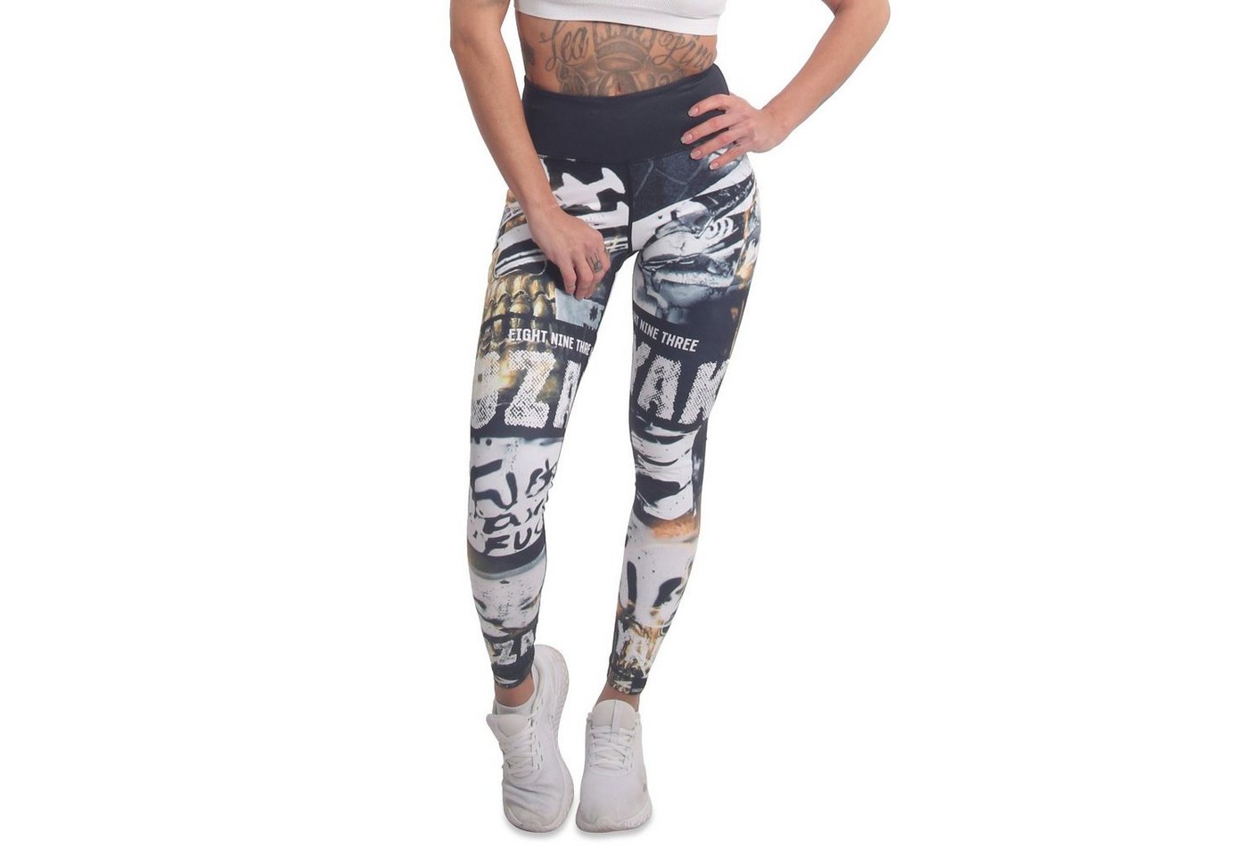 YAKUZA Leggings Shot mit mittelhohem Bund und integrierter Einschubtasche von YAKUZA