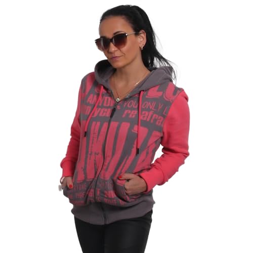 Yakuza Damen Anyone Two Face Kapuzenjacke, Rabbit, XL von Yakuza