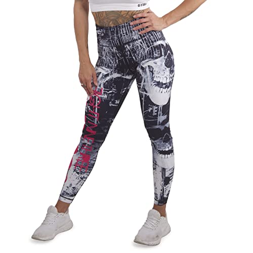 Yakuza Damen Darkside Slide Leggings, Schwarz/Weiß, S von Yakuza