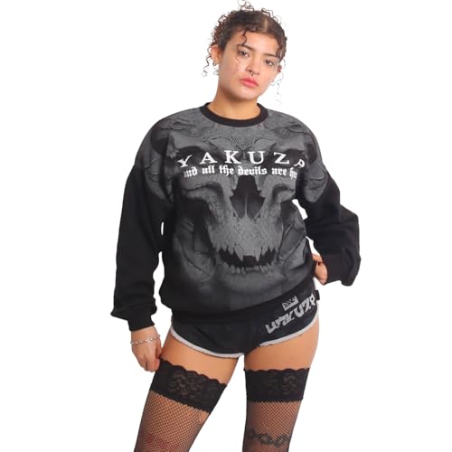 Yakuza Damen Devils Urban Pullover, Schwarz, 3XL von Yakuza