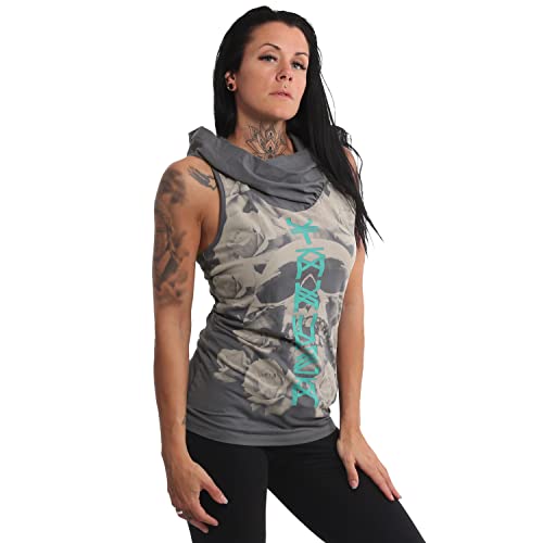 Yakuza Damen Down Hooded Tanktop, Rabbit,XS von Yakuza