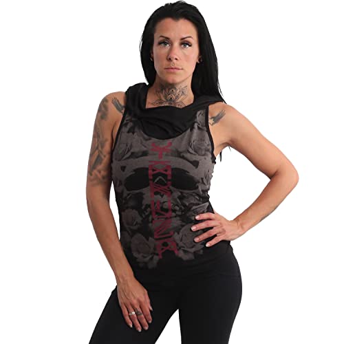 Yakuza Damen Down Hooded Tanktop, Schwarz, L von Yakuza