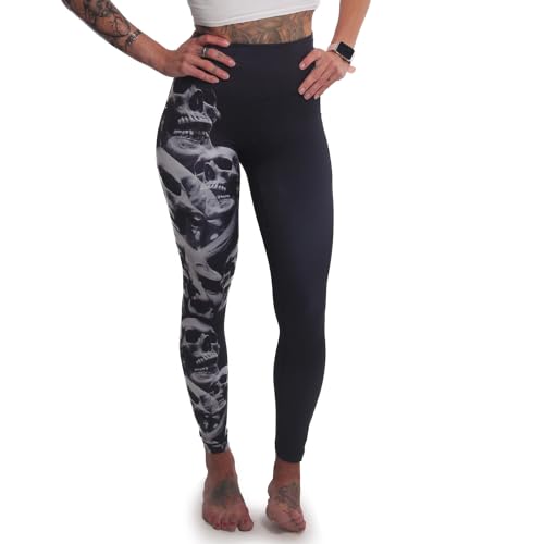 Yakuza Damen Graveyard Train Leggings, Schwarz, XS von Yakuza