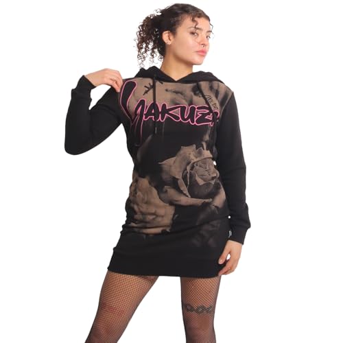 Yakuza Damen Love The End Hoodie Kleid, Schwarz, M Yakuza Damen Love The End Hoodie Kleid, Schwarz, M von Yakuza