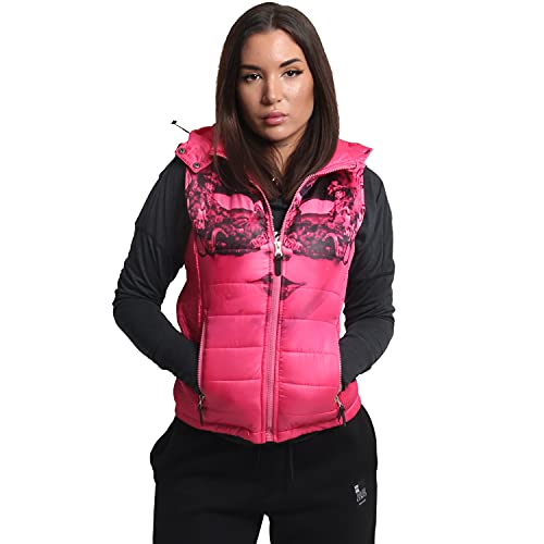 Yakuza Damen Masked Queen Kapuzenweste Hooded Vest, Azalea, XS von Yakuza