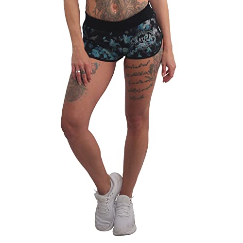 Yakuza Damen Petals Sweat Shorts, Schwarz, XL von Yakuza