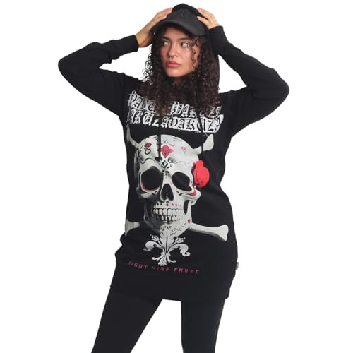 Yakuza Damen Porcelain Lite Hoodie Kleid von Yakuza