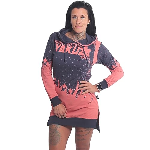 Yakuza Damen Sabana Long Tail Lite Hoodie Kleid, Parisian Night, L von Yakuza