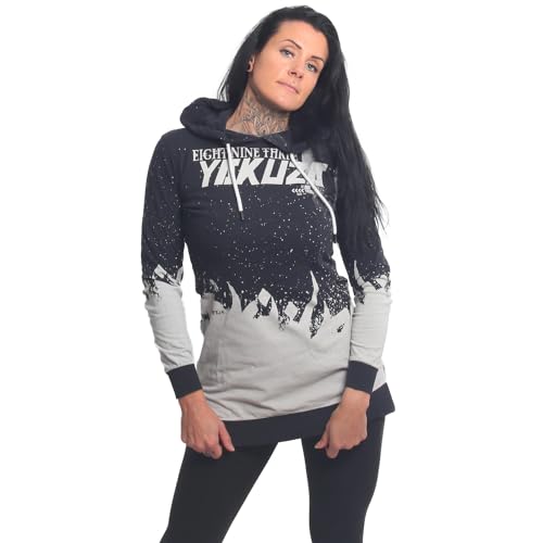Yakuza Damen Sabana Long Tail Lite Hoodie Kleid, Schwarz, XS Yakuza Damen Sabana Long Tail Lite Hoodie Kleid, Schwarz, XS von Yakuza