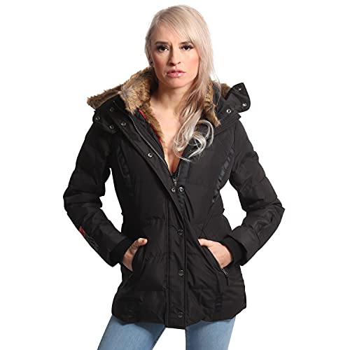 Yakuza Damen Signz Tokyo Parka Winterjacke, Schwarz, S von Yakuza